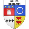 Stickers coat of arms Salies-de-Béarn adhesive sticker