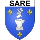 Sare 64 ville Stickers blason autocollant adhésif
