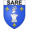 Sare 64 ville Stickers blason autocollant adhésif