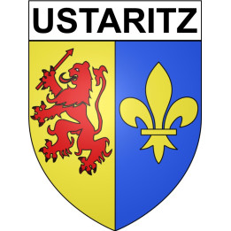 Pegatinas escudo de armas de Ustaritz adhesivo de la etiqueta engomada
