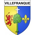 Stickers coat of arms Villefranque adhesive sticker