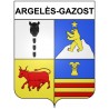 Pegatinas escudo de armas de Argelès-Gazost adhesivo de la etiqueta engomada