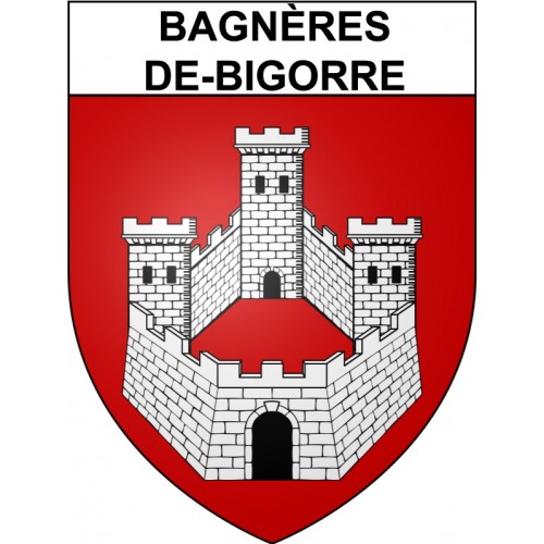 Bagnères-de-Bigorre 65 ville Stickers blason autocollant adhésif