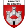 Pegatinas escudo de armas de Bagnères-de-Bigorre adhesivo de la etiqueta engomada