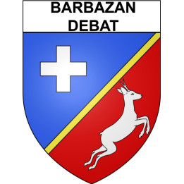 Barbazan-Debat Sticker wappen, gelsenkirchen, augsburg, klebender aufkleber