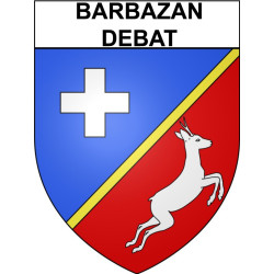 Barbazan-Debat Sticker wappen, gelsenkirchen, augsburg, klebender aufkleber