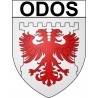 Pegatinas escudo de armas de Odos adhesivo de la etiqueta engomada