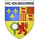 Vic-en-Bigorre 65 ville Stickers blason autocollant adhésif