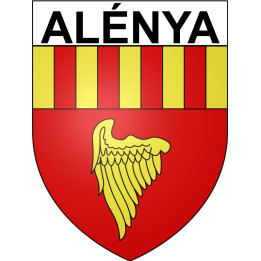 Alénya 66 ville Stickers blason autocollant adhésif