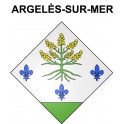 Argelès-sur-Mer Sticker wappen, gelsenkirchen, augsburg, klebender aufkleber