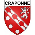 Craponne 69 ville Stickers blason autocollant adhésif