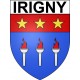 Irigny 69 ville Stickers blason autocollant adhésif