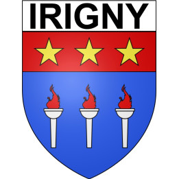 Irigny Sticker wappen, gelsenkirchen, augsburg, klebender aufkleber