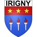 Irigny 69 ville Stickers blason autocollant adhésif