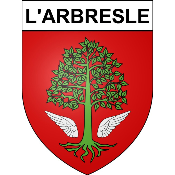 L'Arbresle Sticker wappen, gelsenkirchen, augsburg, klebender aufkleber