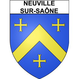 Pegatinas escudo de armas de Neuville-sur-Saône adhesivo de la etiqueta engomada