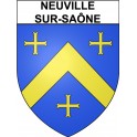 Neuville-sur-Saône Sticker wappen, gelsenkirchen, augsburg, klebender aufkleber