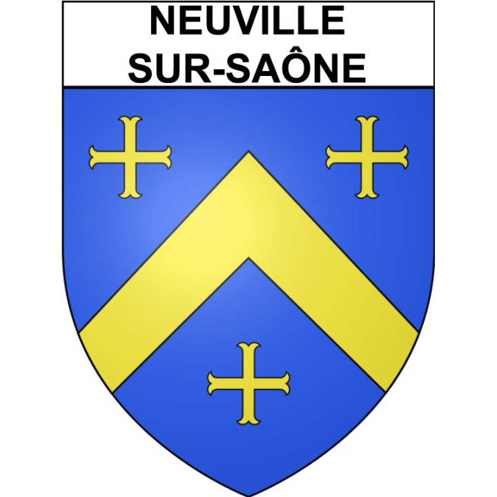 Stickers coat of arms Neuville-sur-Saône adhesive sticker