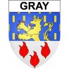 Gray 70 ville Stickers blason autocollant adhésif