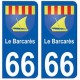 66 Le Barcarès blason autocollant plaque ville