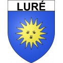 Pegatinas escudo de armas de Luré adhesivo de la etiqueta engomada