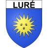 Pegatinas escudo de armas de Luré adhesivo de la etiqueta engomada