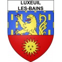 Stickers coat of arms Luxeuil-les-Bains adhesive sticker