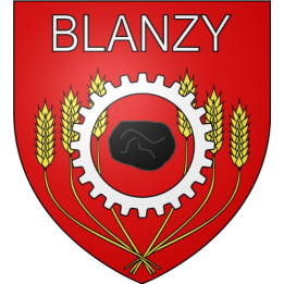 Blanzy Sticker wappen, gelsenkirchen, augsburg, klebender aufkleber