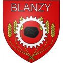 Blanzy 71 ville Stickers blason autocollant adhésif