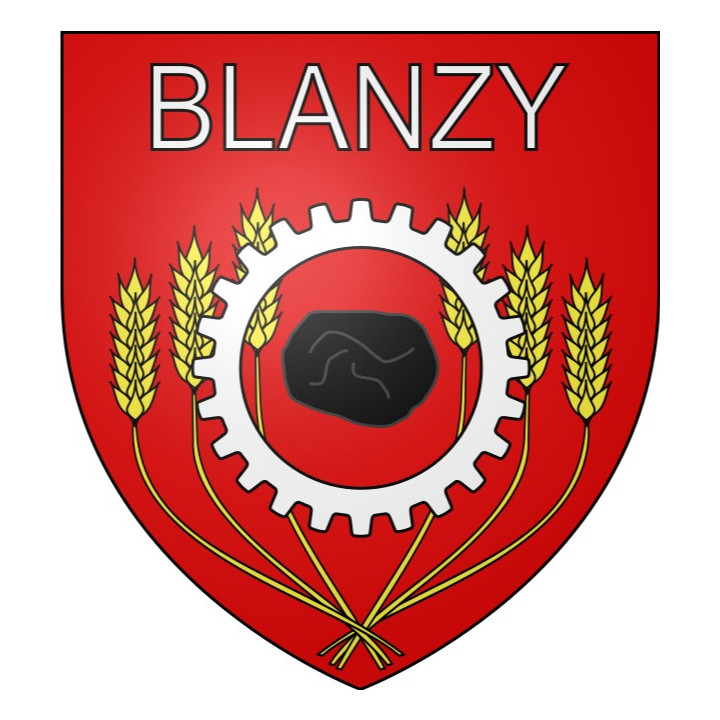Stickers coat of arms Blanzy adhesive sticker