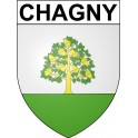 Chagny Sticker wappen, gelsenkirchen, augsburg, klebender aufkleber