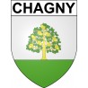Chagny Sticker wappen, gelsenkirchen, augsburg, klebender aufkleber