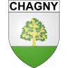 Stickers coat of arms Chagny adhesive sticker