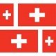Sticker Flag of Switzerland Swiss decal flag