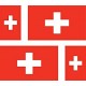 Sticker Flag of Switzerland Swiss decal flag