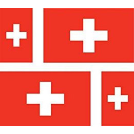 Autocollant Drapeau Switzerland Suisse sticker flag lot 4 stickers