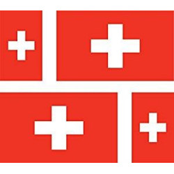 Sticker Flag of Switzerland Swiss decal flag