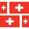 Adesivo Bandiera della Svizzera la decalcomania bandiera