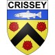 Crissey 71 ville Stickers blason autocollant adhésif
