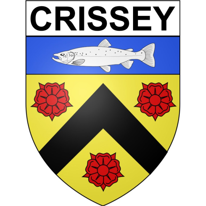 Crissey 71 ville Stickers blason autocollant adhésif