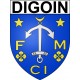 Digoin Sticker wappen, gelsenkirchen, augsburg, klebender aufkleber