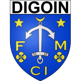 Stickers coat of arms Digoin adhesive sticker