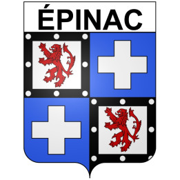 Pegatinas escudo de armas de épinac adhesivo de la etiqueta engomada