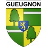 Gueugnon Sticker wappen, gelsenkirchen, augsburg, klebender aufkleber