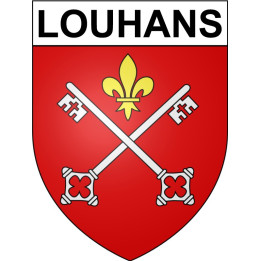 Louhans Sticker wappen, gelsenkirchen, augsburg, klebender aufkleber