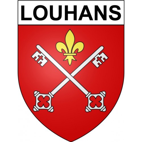 Stickers coat of arms Louhans adhesive sticker