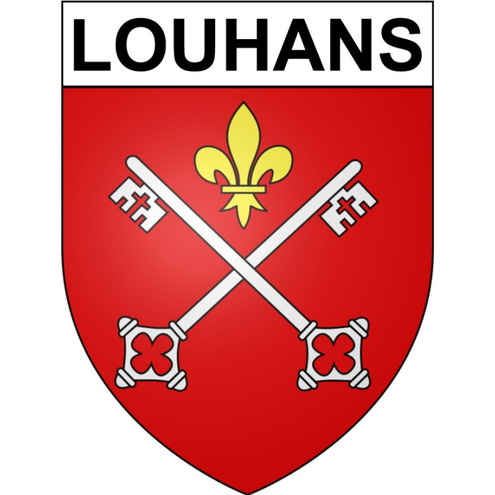 Stickers coat of arms Louhans adhesive sticker
