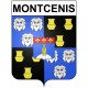 Stickers coat of arms Montcenis adhesive sticker