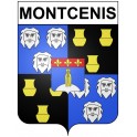 Montcenis Sticker wappen, gelsenkirchen, augsburg, klebender aufkleber