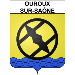 Stickers coat of arms Ouroux-sur-Saône adhesive sticker